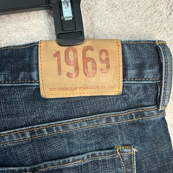 GAP Men's 1969 Standard Vintage Ringspun Denim Jeans 100% Cotton Zip Fly 38x32 - Picture 12 of 13